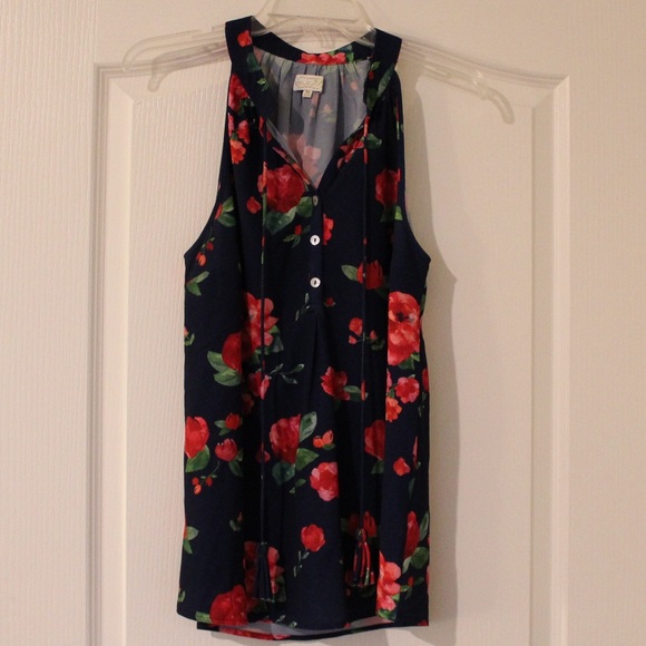 Mud Pie Tops - Sleeveless mudpie blouse